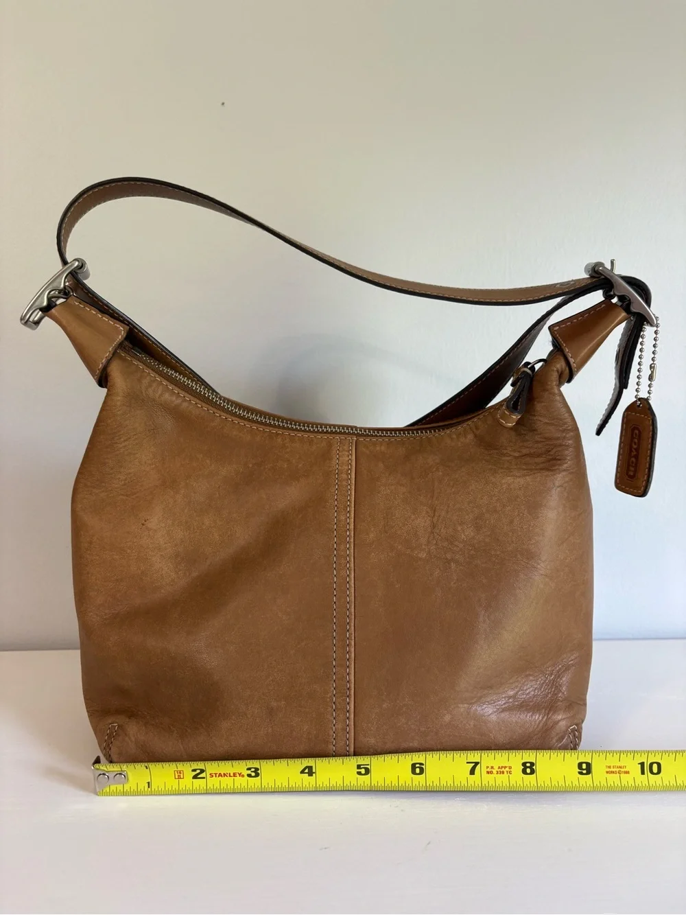 Vintage Coach Legacy 9566 Leather Hobo Bag Tan